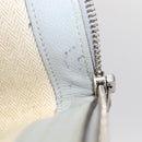 HERMES Zip Tablet Clutch Bag Epsom Gray Auth bs30803-11