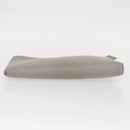 HERMES Zip Tablet Clutch Bag Epsom Gray Auth bs30803-6