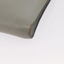 HERMES Zip Tablet Clutch Bag Epsom Gray Auth bs30803-7