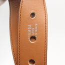 HERMES Waist Bag Leather Red Silver Auth bs30804-15