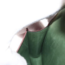 HERMES Waist Bag Leather Red Silver Auth bs30804-19