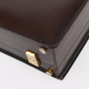 LOEWE Trunk Case Leather Brown Gold Auth bs30805-14
