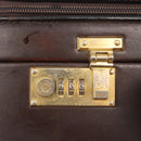LOEWE Trunk Case Leather Brown Gold Auth bs30805-17