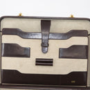 LOEWE Trunk Case Leather Brown Gold Auth bs30805-11