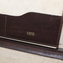 LOEWE Trunk Case Leather Brown Gold Auth bs30805-18