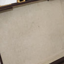 LOEWE Trunk Case Leather Brown Gold Auth bs30805-12