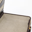 LOEWE Trunk Case Leather Brown Gold Auth bs30805-20
