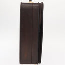 LOEWE Trunk Case Leather Brown Gold Auth bs30805-4
