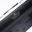 VALENTINO Shoulder Bag Leather Black Gold Auth bs30807-18