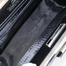 VALENTINO Shoulder Bag Leather Black Gold Auth bs30807-10