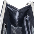 VALENTINO Shoulder Bag Leather Black Gold Auth bs30807-20