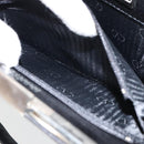 VALENTINO Shoulder Bag Leather Black Gold Auth bs30807-11