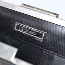 VALENTINO Shoulder Bag Leather Black Gold Auth bs30807-12