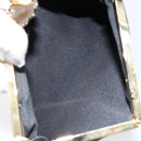 VALENTINO Hand Bag Satin Brown Gold Auth bs30808-12