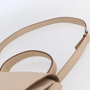 GIVENCHY Hand Bag Leather 2way Baby Blue Silver Auth bs30809-14