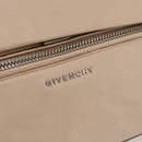 GIVENCHY Hand Bag Leather 2way Baby Blue Silver Auth bs30809-18