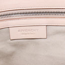 GIVENCHY Hand Bag Leather 2way Baby Blue Silver Auth bs30809-20