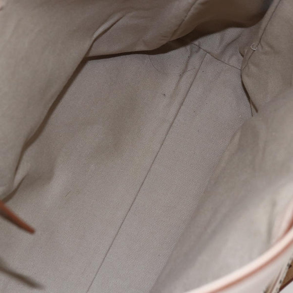 GIVENCHY Hand Bag Leather 2way Baby Blue Silver Auth bs30809