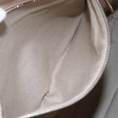 GIVENCHY Hand Bag Leather 2way Baby Blue Silver Auth bs30809-24