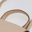 GIVENCHY Hand Bag Leather 2way Baby Blue Silver Auth bs30809-8