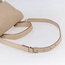 GIVENCHY Hand Bag Leather 2way Baby Blue Silver Auth bs30809-9