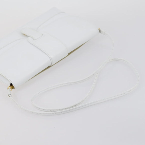 GIVENCHY Shoulder Bag Leather 3 Set Black White Auth bs30810