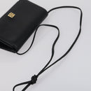 GIVENCHY Shoulder Bag Leather 3 Set Black White Auth bs30810-19