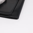 SAINT LAURENT Y Logo Long Wallet Leather Black Gold Auth bs30811-7