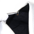 BALENCIAGA Grease Hand Bag Leather Silver 203249 Auth bs30812-21