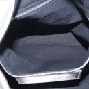 BALENCIAGA Grease Hand Bag Leather Silver 203249 Auth bs30812-23