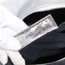 BALENCIAGA Grease Hand Bag Leather Silver 203249 Auth bs30812-12