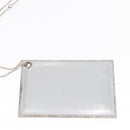 BALENCIAGA Grease Hand Bag Leather Silver 203249 Auth bs30812-25