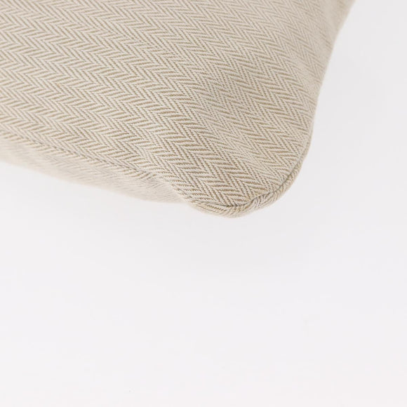 HERMES Aline PM Shoulder Bag cotton Beige Gold Auth bs30813