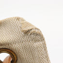 HERMES Aline PM Shoulder Bag cotton Beige Gold Auth bs30813-15