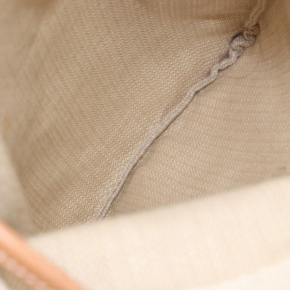 HERMES Aline PM Shoulder Bag cotton Beige Gold Auth bs30813