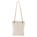HERMES Aline PM Shoulder Bag cotton Beige Gold Auth bs30813-3