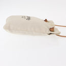 HERMES Aline PM Shoulder Bag cotton Beige Gold Auth bs30813-4