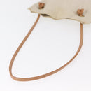 HERMES Aline PM Shoulder Bag cotton Beige Gold Auth bs30813-7