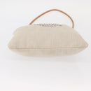 HERMES Aline PM Shoulder Bag cotton Beige Gold Auth bs30813-9