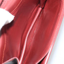 CARTIER Must Line Clutch Bag Leather 2 Set Bordeaux Gold Auth bs30815-17