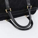 BALENCIAGA Hand Bag Canvas Black Gold Auth bs30816-7