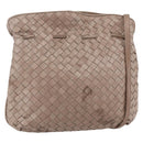 BOTTEGA VENETA INTRECCIATO Shoulder Bag Beige Gold Auth bs30817-1