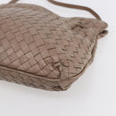 BOTTEGA VENETA INTRECCIATO Shoulder Bag Beige Gold Auth bs30817-14