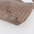 BOTTEGA VENETA INTRECCIATO Shoulder Bag Beige Gold Auth bs30817-9