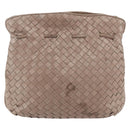 BOTTEGA VENETA INTRECCIATO Shoulder Bag Beige Gold Auth bs30817-13