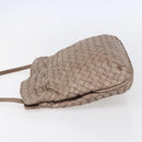 BOTTEGA VENETA INTRECCIATO Shoulder Bag Beige Gold Auth bs30817-3