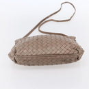 BOTTEGA VENETA INTRECCIATO Shoulder Bag Beige Gold Auth bs30817-5