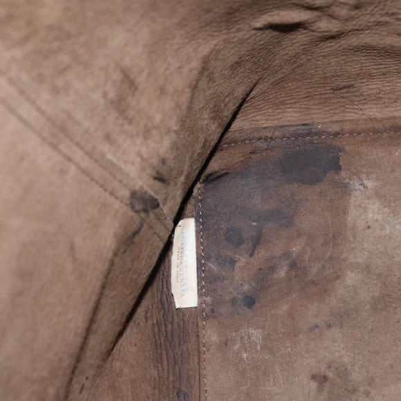 BOTTEGA VENETA INTRECCIATO Hand Bag Leather Khaki Auth bs30818