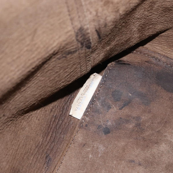 BOTTEGA VENETA INTRECCIATO Hand Bag Leather Khaki Auth bs30818