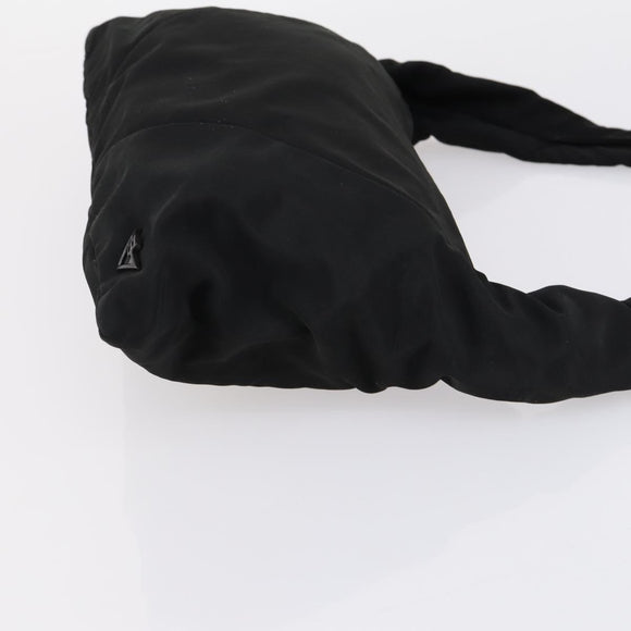 BOTTEGA VENETA Hand Bag Nylon Satin 2 Set Black Auth bs30819